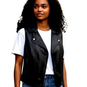 No Boundaries XL (15) Juniors Black Vest  Coat Jacket Teen Kids Extra Large